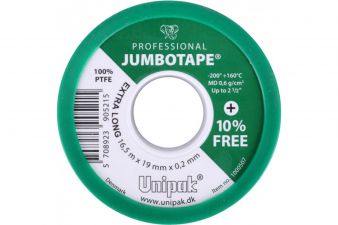 Лента JUMBOTAPE (16,5 м х 19 мм х 0,2 мм) (зел.)(t -200 +160 град до 21/2″)/упак. 5шт/