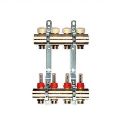 Коллектор BERGERR 4 вых евроконус 3/4 с расходомером (NK 1″х 3/4 - Т4) /650071N100504U/