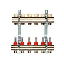 Коллектор BERGERR 6 вых евроконус 3/4 с расходомером (NK 1″х 3/4 - Т6) /650071N100506U/