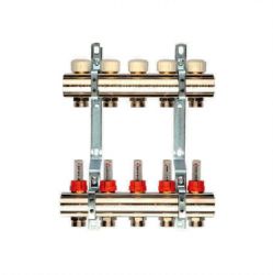 Коллектор BERGERR 5 вых евроконус 3/4 с расходомером (NK 1″х 3/4 - Т5) /650071N100505U/