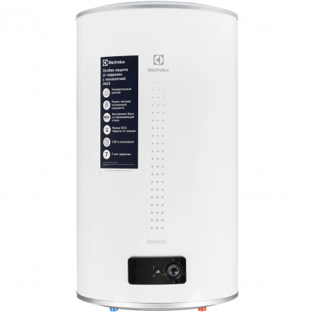 Водонагреватель ELECTROLUX EWH INTERIO 3 80л (2 кВт нерж. бак круглый, универ. монтаж LED-дисплей) - основной вид