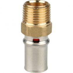 Переходник Нр 1/2″х16 для металлопластиковых труб прессовой STOUT /SFP-0001-001216/