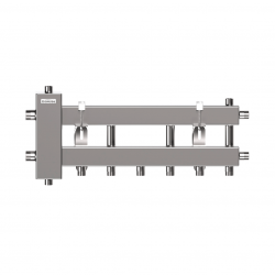Балансировочный коллектор компактного исполнения из нерж. стали BMKSS-60-4D(арт. 18 0K603 10) ГИДРУС