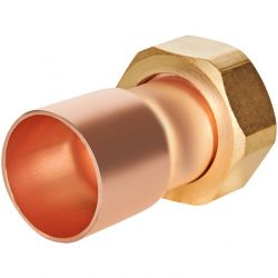 Пайка медь с накидной гайкой Вн 22x 3/4″ JINTIAN