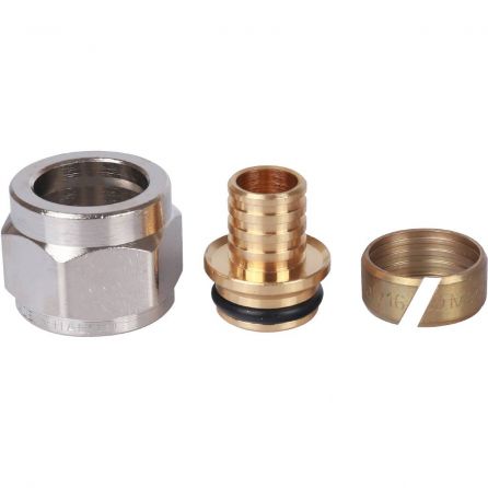 Фитинг компрессионный STOUT для труб РЕ-Х 16х 2,2х 1/2″ /SFC-0024-001622/ - основной вид