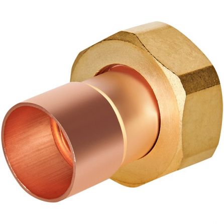 Пайка медь с накидной гайкой Вн 22x1″ JINTIAN - основной вид